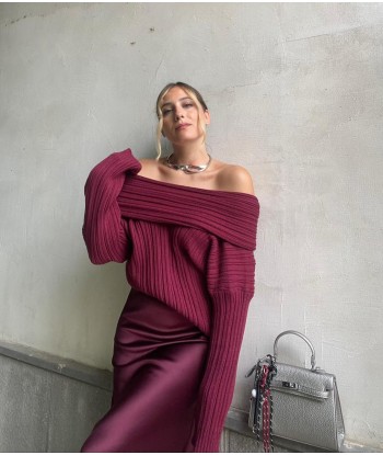 Wrapped Pullover - Burgundy