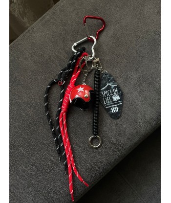 Bag Charms Helmet - Red