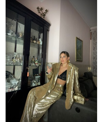 LUMINA - Gold Sequin Trousers