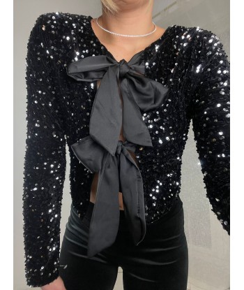 Maglia Bow Paillettes