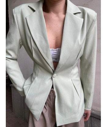 Breasted Blazer - Sage Green